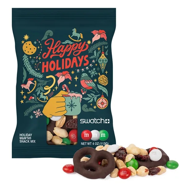 4oz Digibag™, Holiday M&M Snack Mix... from ASI 44900 NC Custom (CI/Lanco) / Chocolate Inn
