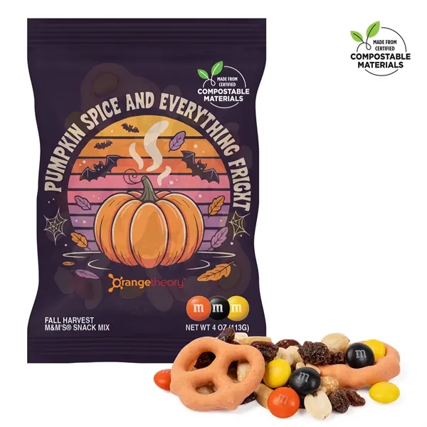 4oz. ECO- Digibag™, Fall Harvest M&M Snack Mix... from ASI 44900 NC Custom (CI/Lanco) / Chocolate Inn