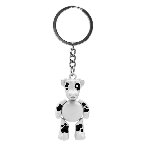 Cow shaped key tag with movable arms and legs.... from ASI 62190 Illini