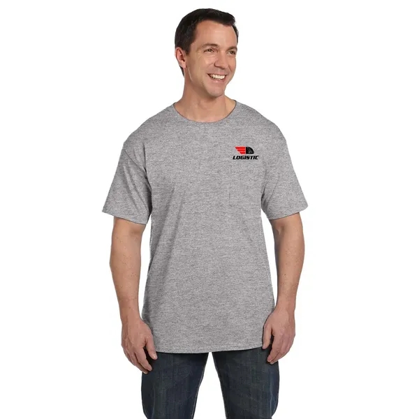 Hanes Adult 6.1 oz Beefy-T with Pocket... from ASI 30208 A P Specialties / AP Specialties