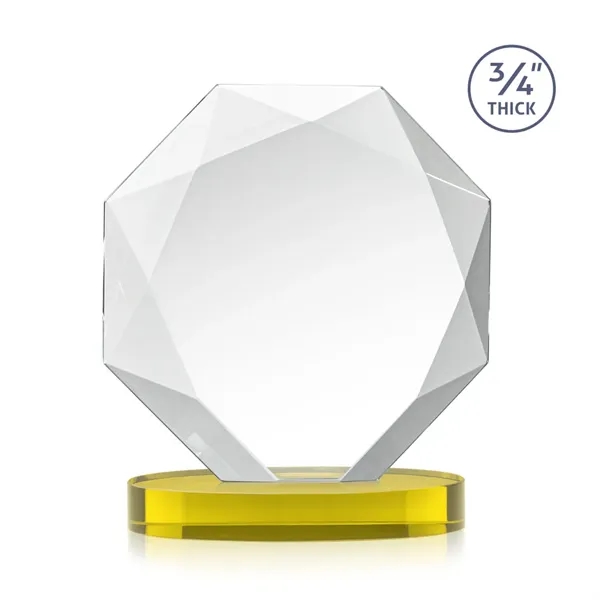 The Spectacular Multifaceted 0.75" Thick Bradford Starfire Octagonal Award with full-color... from ASI 84592 St Regis Group / St Regis