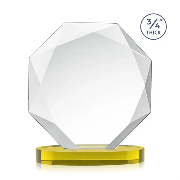 The Spectacular Multifaceted 0.75" Thick Bradford Starfire Octagonal Award with full-color... from ASI 84592 St Regis Group / St Regis