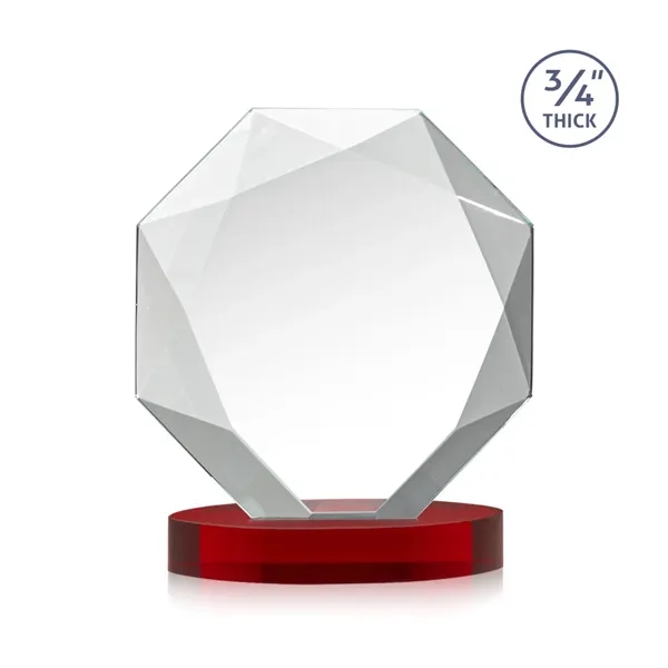 The Spectacular Multifaceted 0.75" Thick Bradford Starfire Octagonal Award with full-color... from ASI 84592 St Regis Group / St Regis
