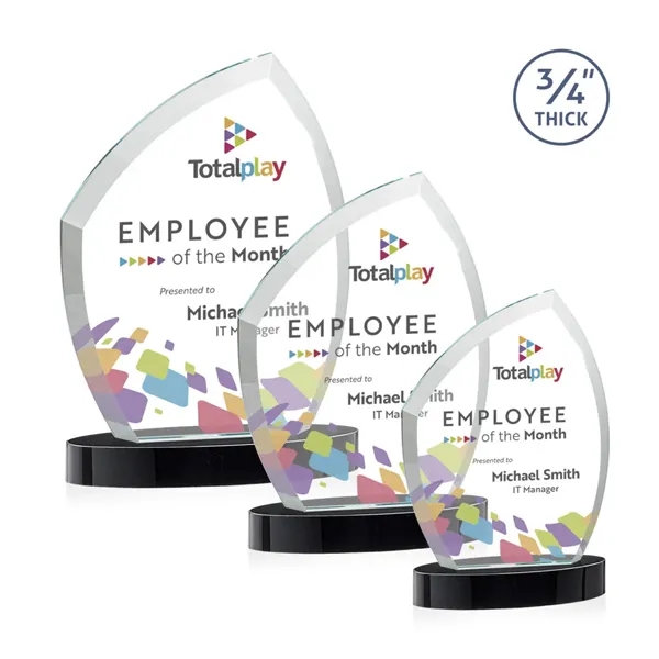 With its beautiful curved beveled frame, the 3/4" thick Starfire Crystal... from ASI 84592 St Regis Group / St Regis