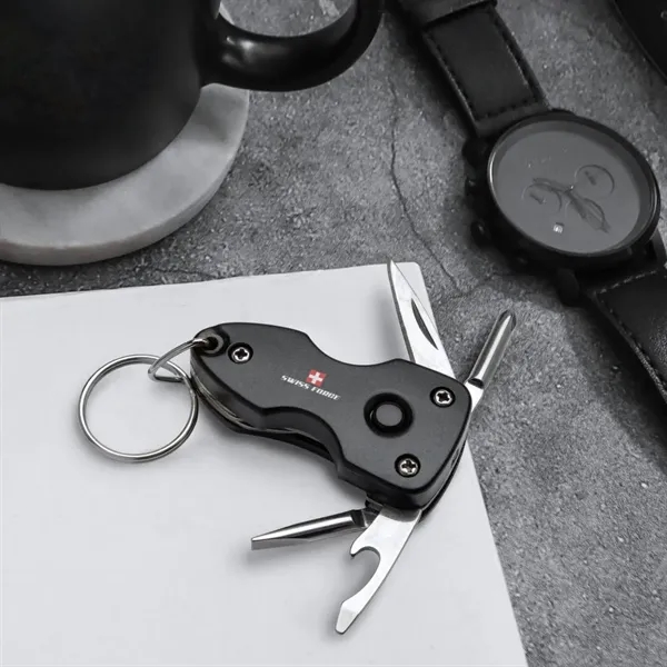 The Swiss Force® Wildcub Multi-Tool & Flashlight Keyring is a rugged,... from ASI 84592 St Regis Group