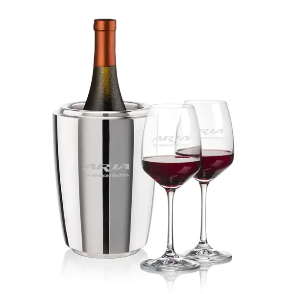 The Pescara Wine Cooler & Wine Glass Set is a refined... from ASI 84592 St Regis Group