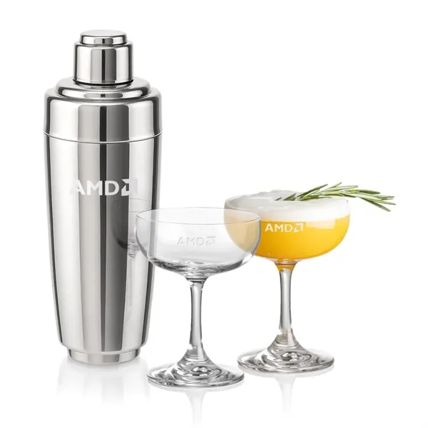 The Pescara Cocktail Shaker & Martini Set brings elegance and functionality... from ASI 84592 St Regis Group