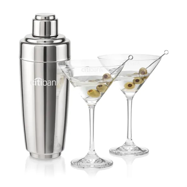 The Pescara Cocktail Shaker & Martini Set brings elegance and functionality... from ASI 84592 St Regis Group