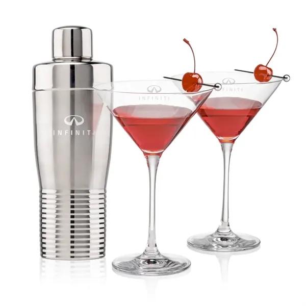 The Genoa Cocktail Shaker & Martini Set combines modern design with... from ASI 84592 St Regis Group