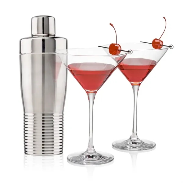 The Genoa Cocktail Shaker & Martini Set combines modern design with... from ASI 84592 St Regis Group