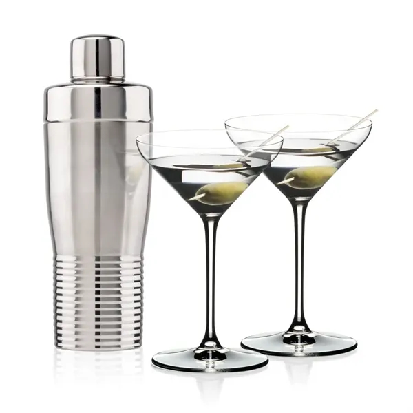 The Genoa Cocktail Shaker & Martini Set combines modern design with... from ASI 84592 St Regis Group