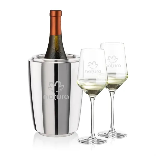 The Pescara Wine Cooler & Wine Glass Set is a refined... from ASI 84592 St Regis Group