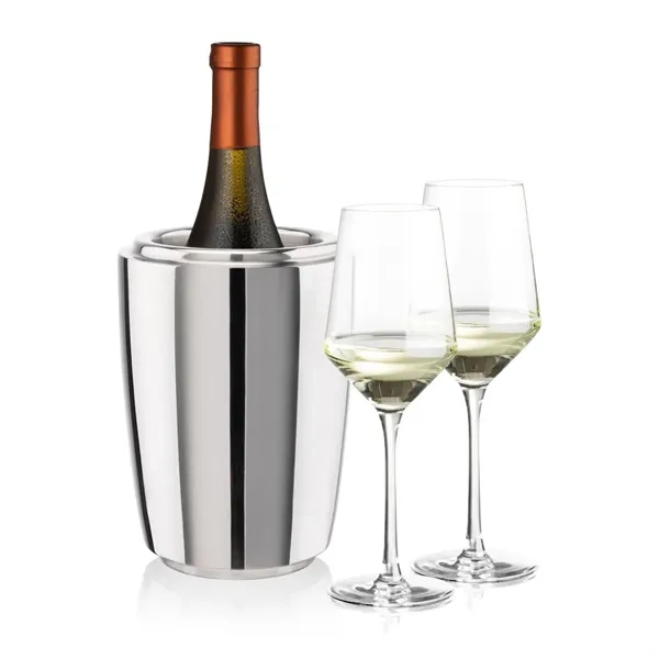 The Pescara Wine Cooler & Wine Glass Set is a refined... from ASI 84592 St Regis Group