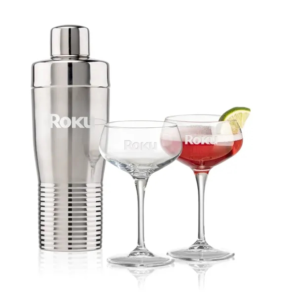 The Genoa Cocktail Shaker & Martini Set combines modern design with... from ASI 84592 St Regis Group