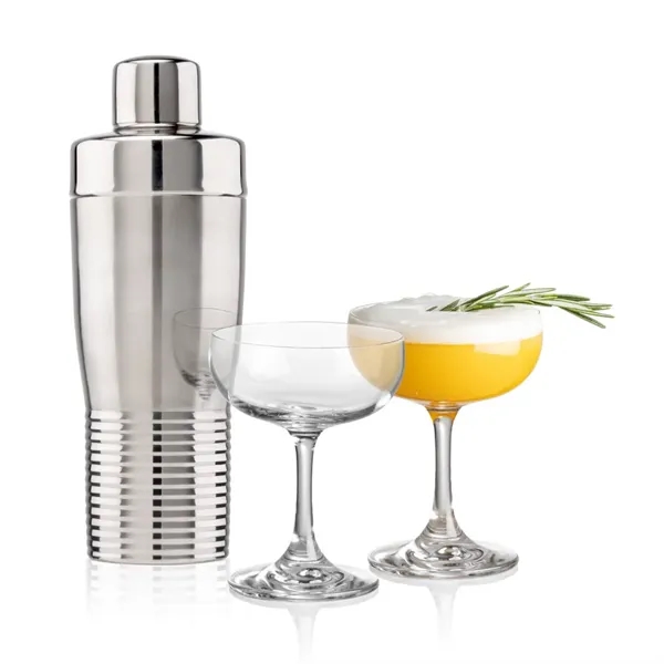 The Genoa Cocktail Shaker & Martini Set combines modern design with... from ASI 84592 St Regis Group