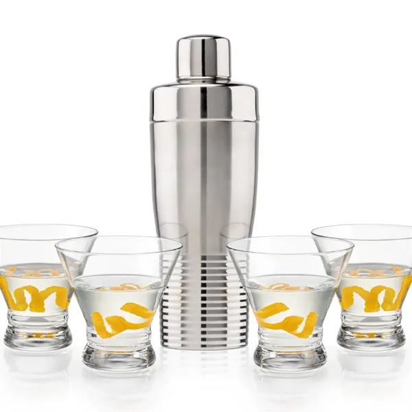 The Genoa Cocktail Shaker & Martini Set combines modern design with... from ASI 84592 St Regis Group