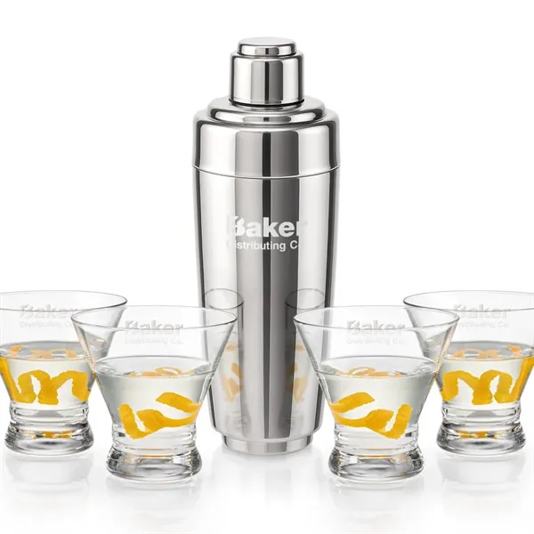 The Pescara Cocktail Shaker & Martini Set brings elegance and functionality... from ASI 84592 St Regis Group