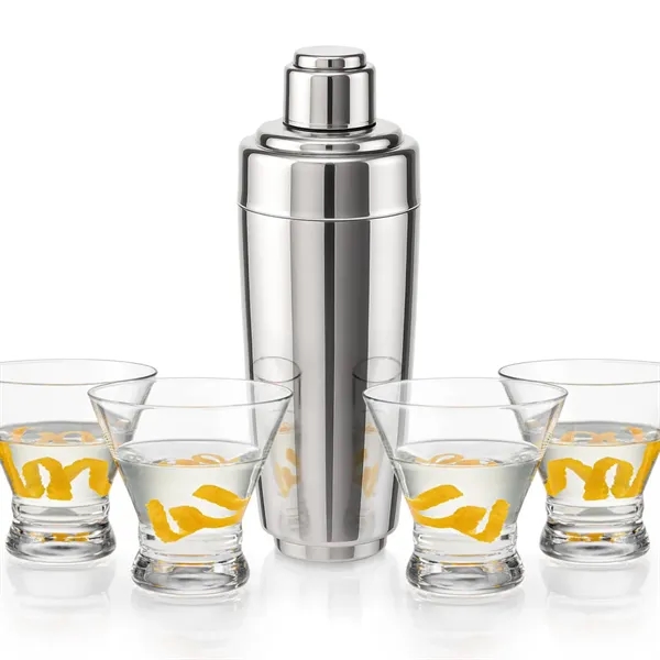 The Pescara Cocktail Shaker & Martini Set brings elegance and functionality... from ASI 84592 St Regis Group