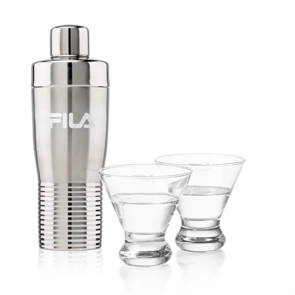 The Genoa Cocktail Shaker & Martini Set combines modern design with... from ASI 84592 St Regis Group