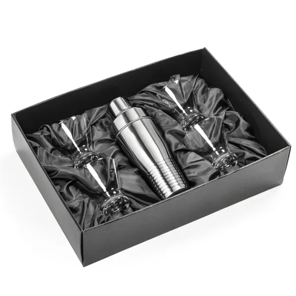 The Genoa Cocktail Shaker & Martini Set combines modern design with... from ASI 84592 St Regis Group