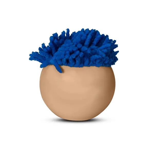 3" polyurethane foam Mop Toppers® stress balls with microfiber screen cleaning... from ASI 79530 Prime Line