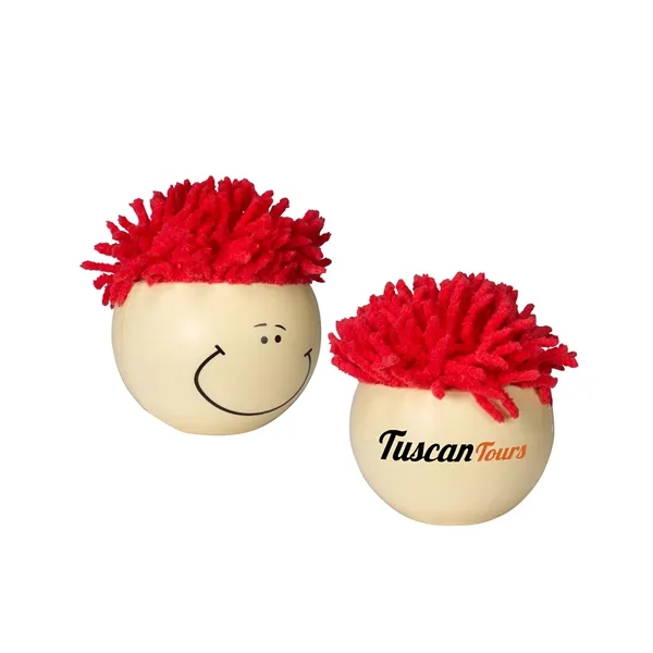 Face-shaped stress reliever with screen cleaner... from ASI 79530 Prime Line