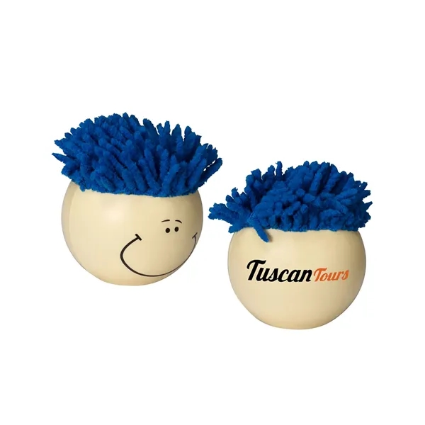 Face-shaped stress reliever with screen cleaner... from ASI 79530 Prime Line