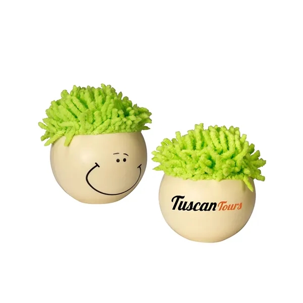 Face-shaped stress reliever with screen cleaner... from ASI 79530 Prime Line