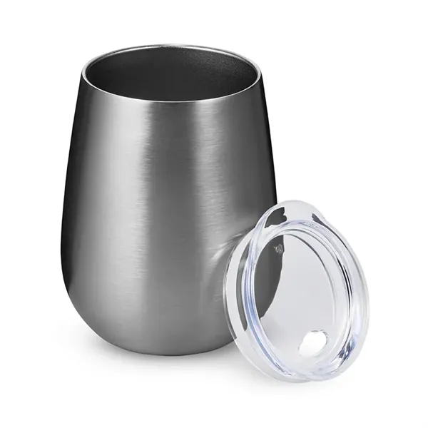 4.5" x 2.125" stainless steel 10 ounce vacuum-insulated tumbler with spill-resistant... from ASI 79530 Prime Line