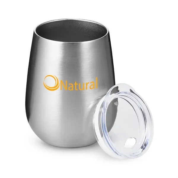 4.5" x 2.125" stainless steel 10 ounce vacuum-insulated tumbler with spill-resistant... from ASI 79530 Prime Line