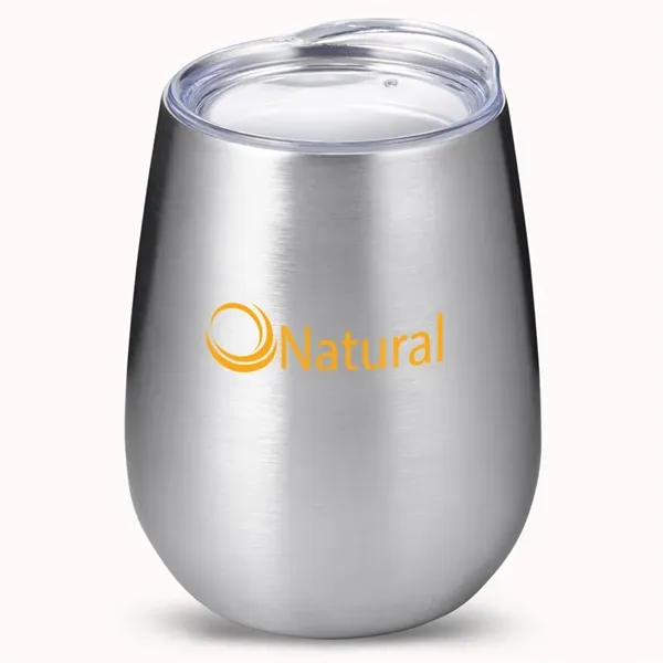 4.5" x 2.125" stainless steel 10 ounce vacuum-insulated tumbler with spill-resistant... from ASI 79530 Prime Line