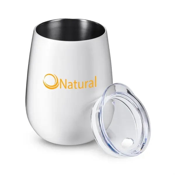 4.5" x 2.125" stainless steel 10 ounce vacuum-insulated tumbler with spill-resistant... from ASI 79530 Prime Line