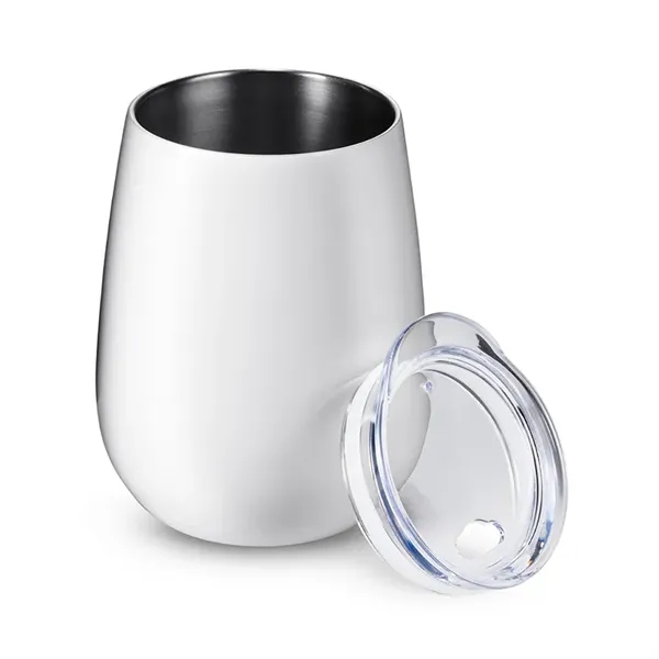 4.5" x 2.125" stainless steel 10 ounce vacuum-insulated tumbler with spill-resistant... from ASI 79530 Prime Line