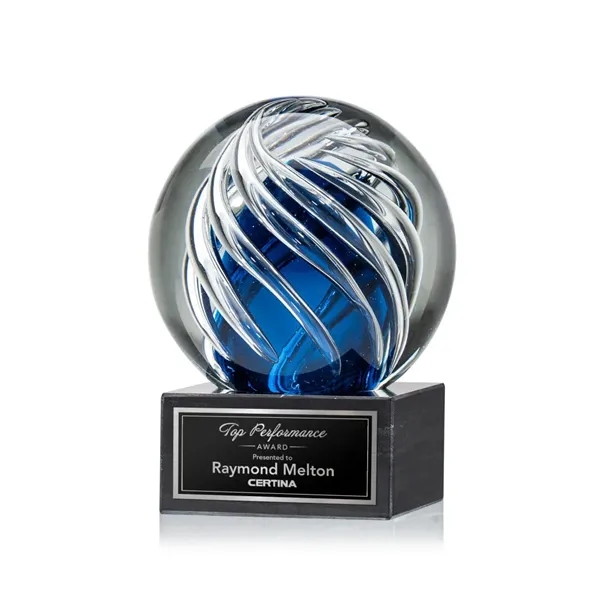 The Genista art glass awards on a Square Tapered Marble base... from ASI 84592 St Regis Group / St Regis