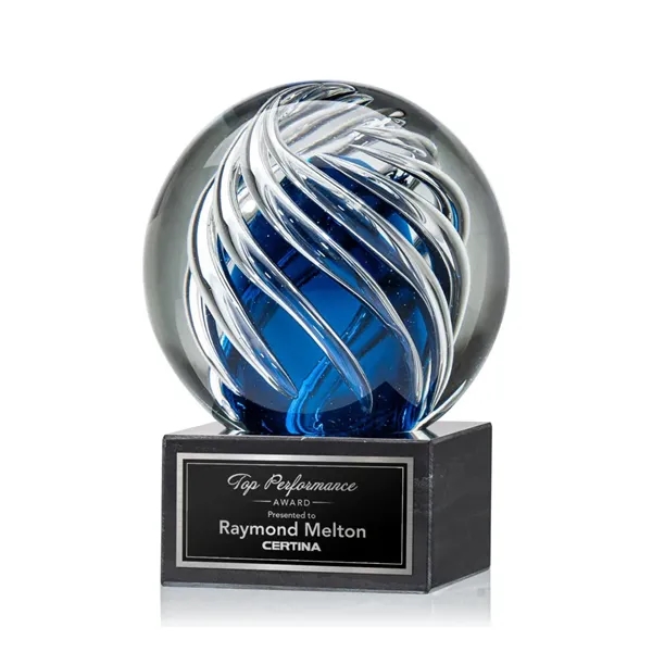 The Genista art glass awards on a Square Tapered Marble base... from ASI 84592 St Regis Group / St Regis