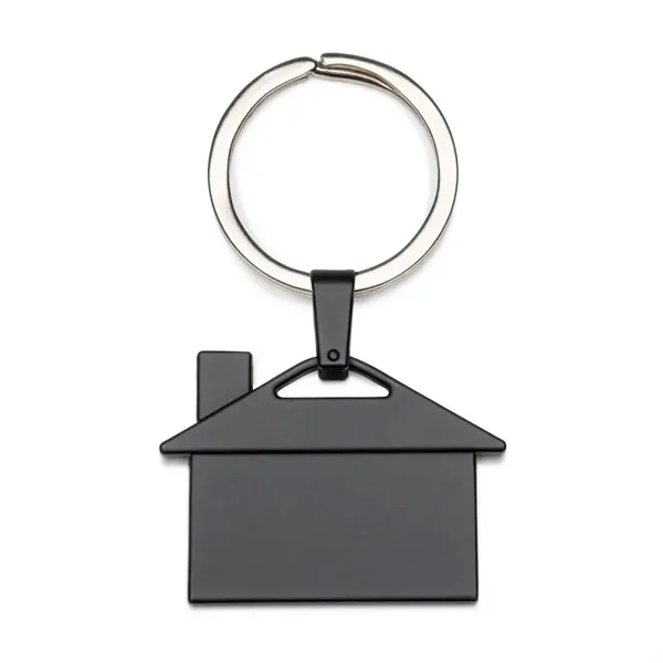 Polished stainless finish house shape keyring.... from ASI 84592 St Regis Group