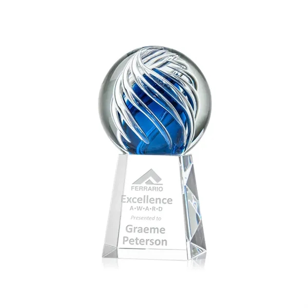 Genista art glass awards on our Celestina tall tapered Optical base... from ASI 84592 St Regis Group / St Regis