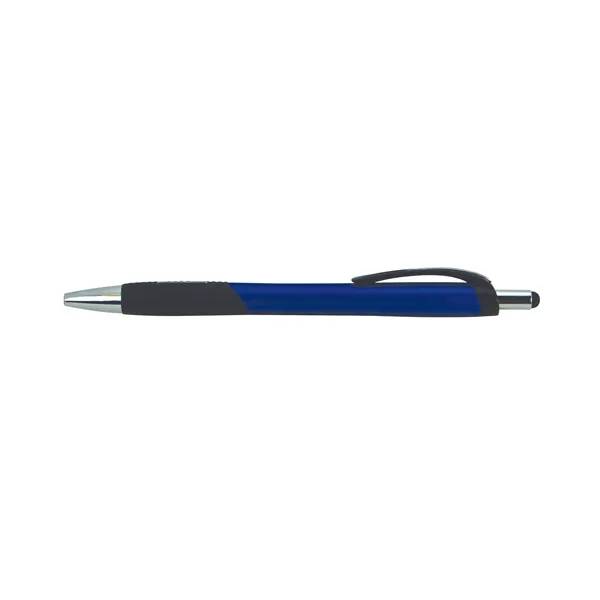 Metallic plunger pen with stylus.... from ASI 38980 Bay State Specialty Co