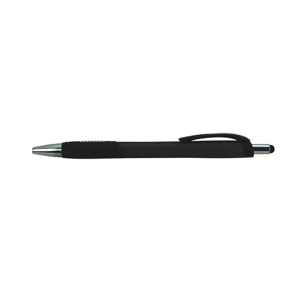 Metallic plunger pen with stylus.... from ASI 38980 Bay State Specialty Co