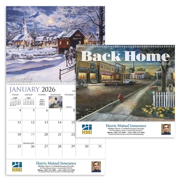 Back Home Appointment Calendar - Spiral... from ASI 40480 Koozie Group