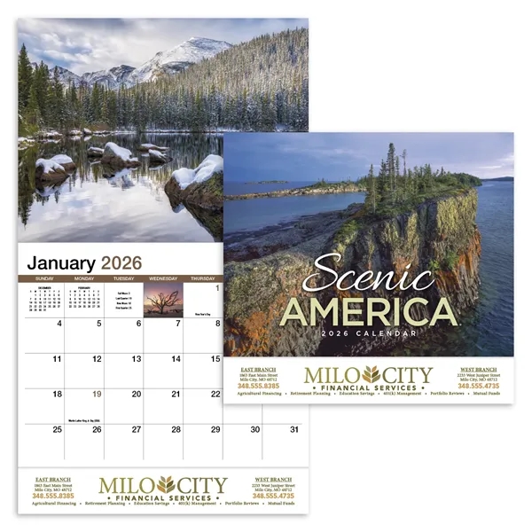 Scenic America® Appointment Calendar - Stapled... from ASI 40480 Koozie Group / HotLine®