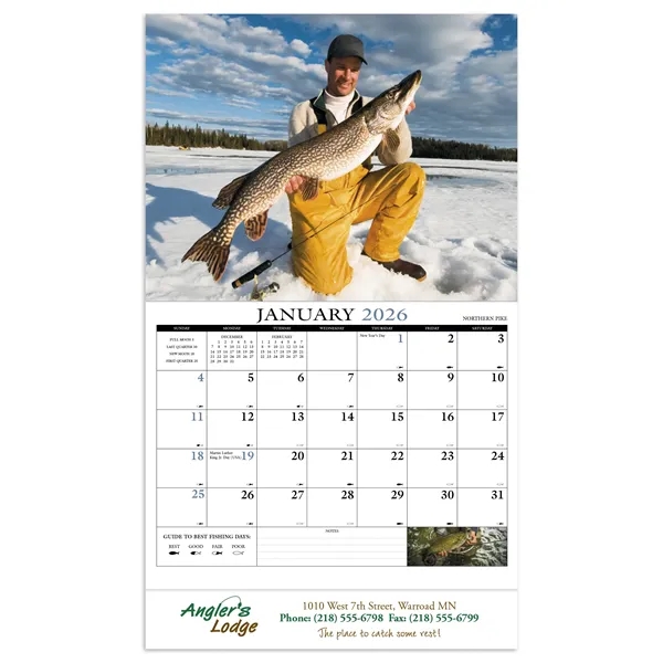 Fishing Guide Appointment Calendar - Stapled... from ASI 40480 Koozie Group / HotLine®