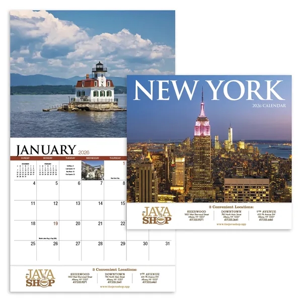 New York Appointment Calendar - Stapled... from ASI 40480 Koozie Group / HotLine®