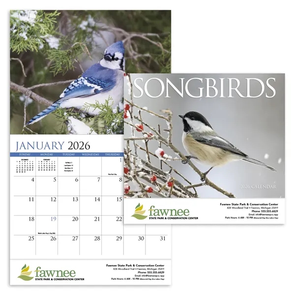 Songbirds Appointment Calendar - Stapled... from ASI 40480 Koozie Group / HotLine®