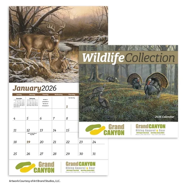 Wildlife Collection Appointment Calendar - Stapled... from ASI 40480 Koozie Group / HotLine®