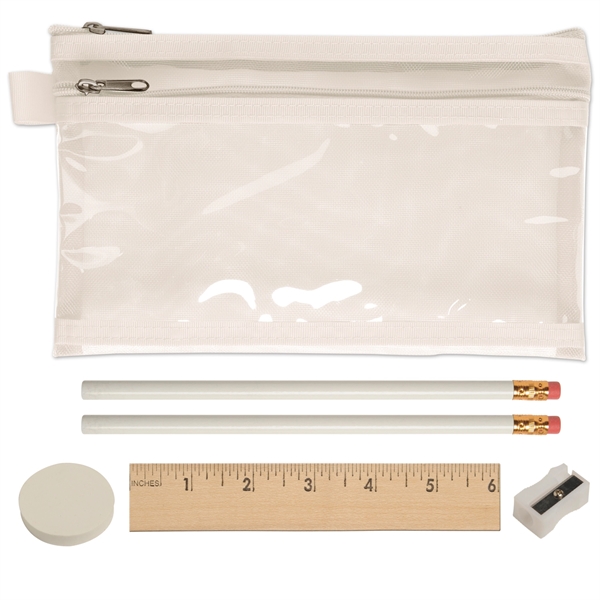 4 7/8" x 8 1/4" x 3/8" zippered PVC pouch with... from ASI 52840 Evans Manufacturing