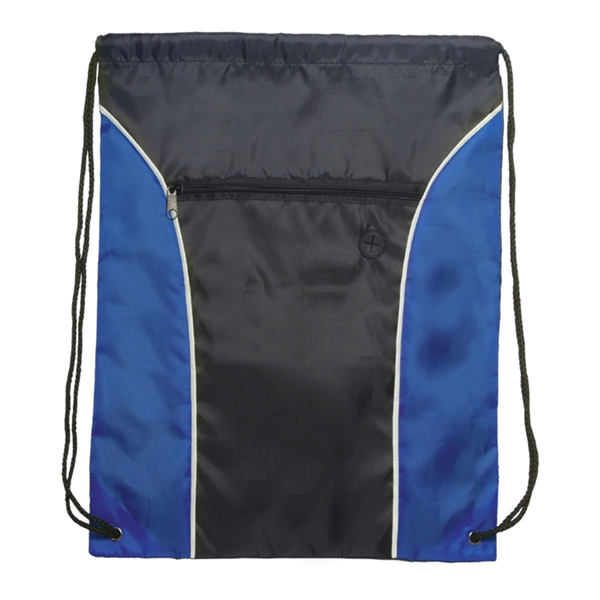 Two tone polyester drawstring backpack.... from ASI 93520 Ventura Inc