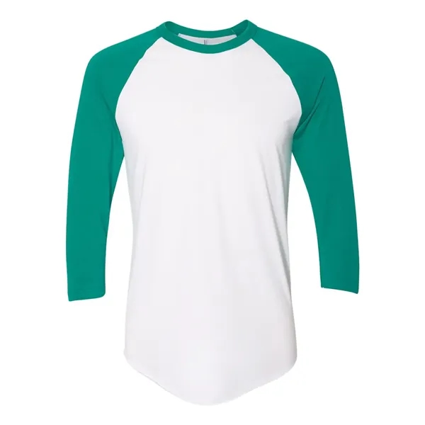 American Apparel 50/50 Raglan Three-Quarter Sleeve Tee... from ASI 84358 S&S Activewear