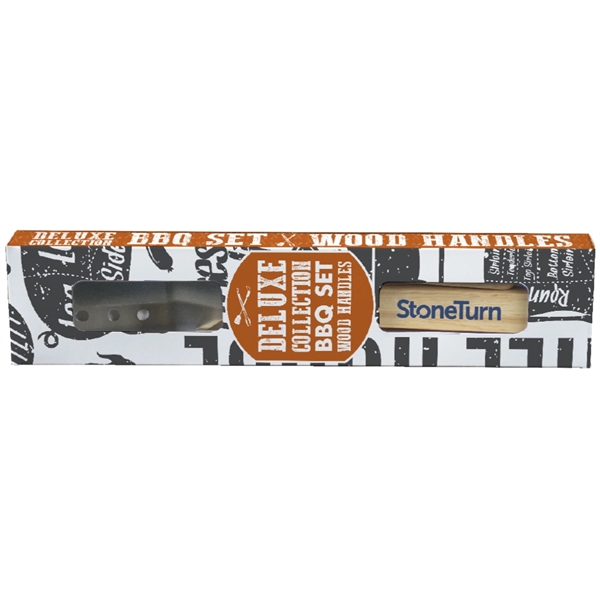 BBQ wood grill set that includes a turner and tong in... from ASI 38120 Ball Pro / Diversified Quality Kitchenware