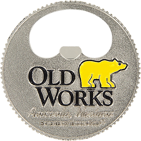 Bottle opener ball marker with imprint options.... from ASI 57653 Gold Bond